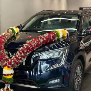 Premium Red Rose & Baby’s Breath Car Decoration