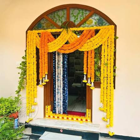 Royal Marigold Window & Entrance Decoration